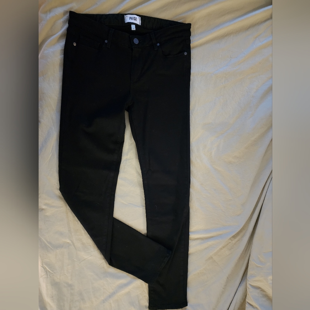 PAIGE Verdugo ultra skinny black shadow. Size 30